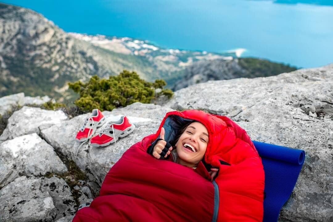 how to heat the tent - sleeping bag
